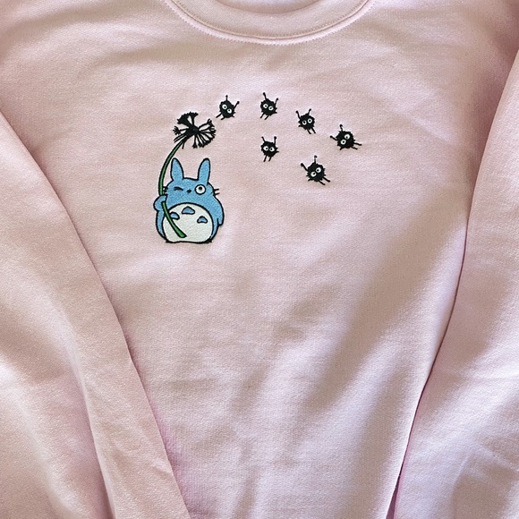 Totoro Embroidered Sweatshirt - Picture 2 of 5